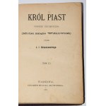 KRASZEWSKI J.I. - Król Piast. Powieść historyczna (Michał książę Wiśniowicki), 1-2 komplet [en 1 vol.]. 1ère éd. Varsovie 1888.