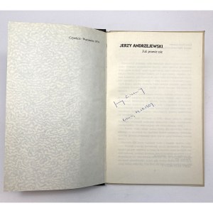 Andrzejewski Jerzy - Almost nothing anymore. AUTHOR'S SIGNATURE!
