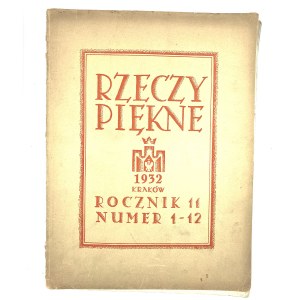 Rzeczy Piękne. Rocznik 11. Numer 1-12. Zeszyt poświęcony St. Wyspiańskiemu.