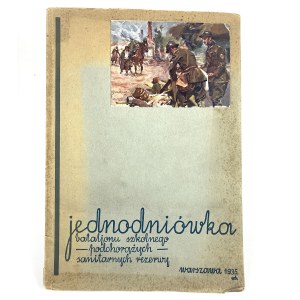 Jednodniówka Bataljonu Szkolnego Podchorążych Sanitarnych Rezerwy. UNIKAT! PODPISY UCZNIÓW!