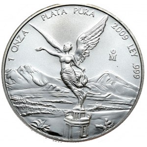 Meksyk, Libertad 2009, 1 oz, uncja 999 AG