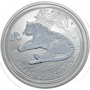 Australia, Rok Tygrysa 2010, 1 oz, 1 uncja Ag 999