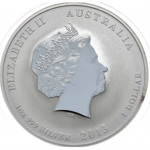Australia, Rok Węża 2013, 1 oz, 1 uncja Ag 999