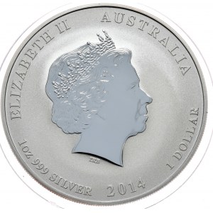 Australia, Rok Konia 2014, 1 oz, 1 uncja Ag 999