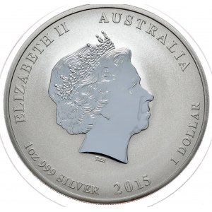 Australia, Rok Kozy 2015, 1 oz, 1 uncja Ag 999