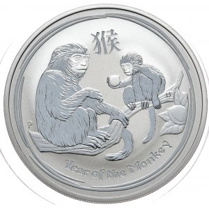 Australia, Rok Małpy 2016, 1 oz, 1 uncja Ag 999