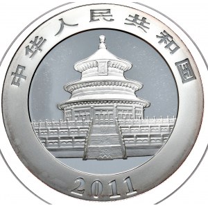 Chiny, panda 2011, 1 oz, uncja Ag 999