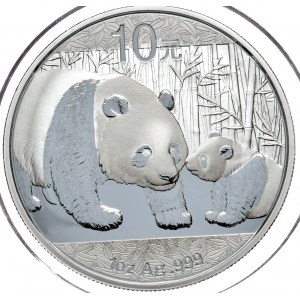 Chiny, panda 2011, 1 oz, uncja Ag 999