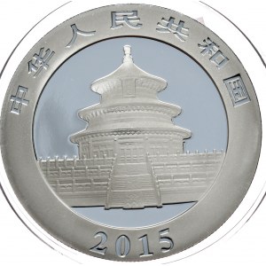 Chiny, panda 2015, 1 oz, uncja Ag 999