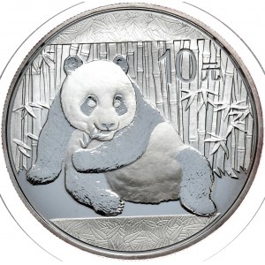 Chiny, panda 2015, 1 oz, uncja Ag 999