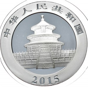 Chiny, panda 2015, 1 oz, uncja Ag 999