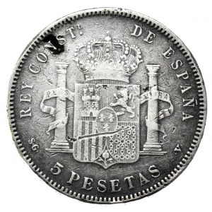 Hiszpania, 5 Peset, 1898r.
