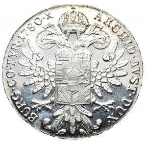 Austria, Maria Teresa, talar 1780r., nowe bicie