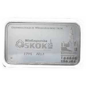 Sztabka 1oz. Srebrna Mennica, SKOK Wielkopolska