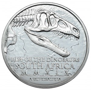 South Africa, 25 Rand, 2019. Archosauria