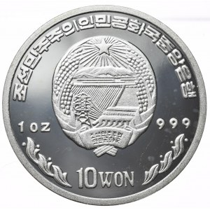 Korea Północna, 10 Won, 2002r.