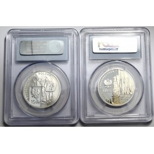 Zestaw 2 monet srebrnych 10 zł 2011 NZS i S.Skrzypek