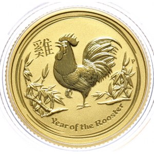 Australia, 2017 r. 1/10 uncji, Rok Koguta