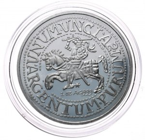 Demi-penny lituanien de Sigismond Auguste, 1 oz, once Ag 999