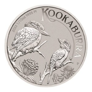 Australien, Kookaburra, 1/10 oz Pt, 2023.