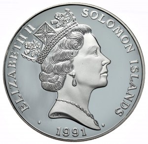 Îles Salomon, 10 dollars, 1991.