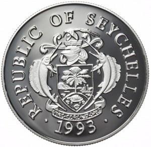 Seychelles, 25 rupie, 1993.