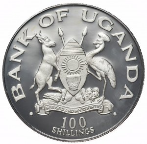 Uganda, 100 scellini, 1981.