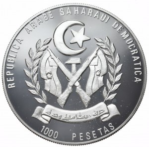 Západní Sahara, 10 Ecu/1000 peset, 1992.