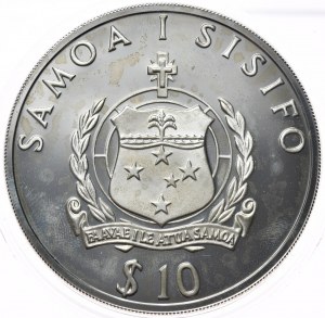 Samoa und Sisifo, 10 Tala, 1992.