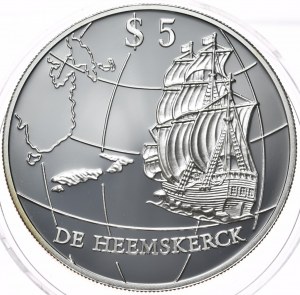 Nový Zéland, 5 dolarů, 1996.