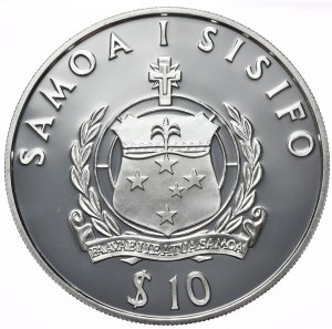 Samoa und Sisifo, 10 Tala, 1996.