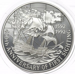 Falkland Islands, £5, 1992.