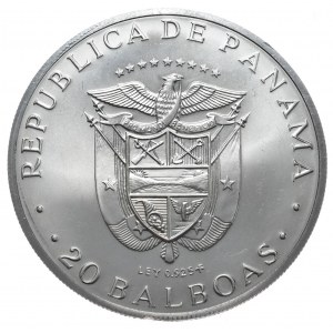 Panama, 20 Balboas, 1974r., 3,85oz.