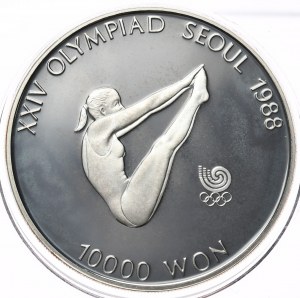 Kórea, 10000 wonov, 1987. 1 unca.