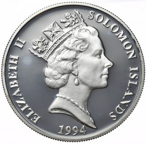 Îles Salomon, 10 dollars, 1994. Hirondelle