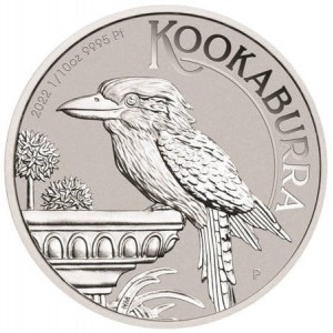Australia, Kookaburra, 1/10 oz Pt, 2022r.