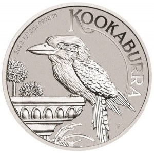 Australien, Kookaburra, 1/10 oz Pt, 2022.