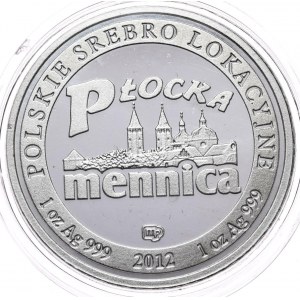 Srebrny Orzeł, 2012r., 1oz., Ag 999, Mennica Płocka
