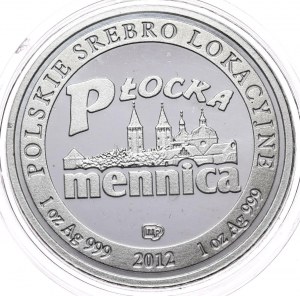 Srebrny Orzeł, 2012r., 1oz., Ag 999, Mennica Płocka