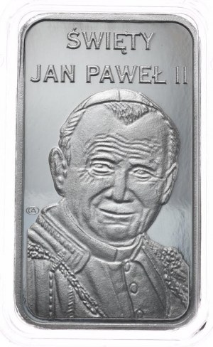 1oz bar. Silver Mint, John Paul II