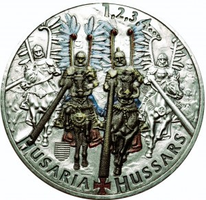 Hussards1, 1 penny polonais, 2022 couleur