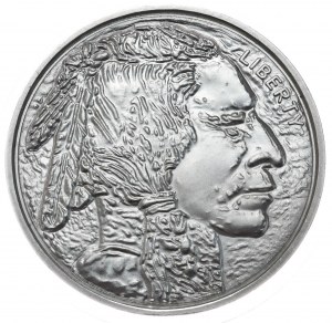 USA, buffalo, 1 oz, 999 Silver (Dead Indian II)