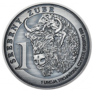 Bison en argent, 2011, Antic, 1 oz, Monnaie de Plock
