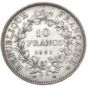Frankreich, 10 Francs Herkules 1966.