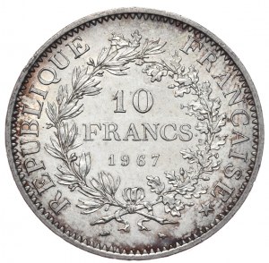 Frankreich, 10 Francs Herkules 1967.