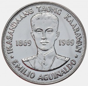Philippines, 1 Piso, 1969.