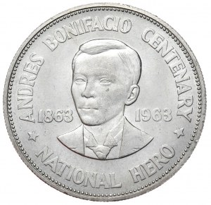 Filipiny, 1 Peso, 1963r.