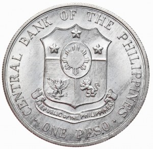 Filipíny, 1 peso, 1964.