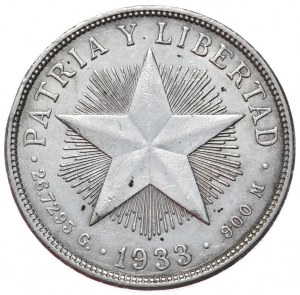 Kuba, 1 Peso, 1933.