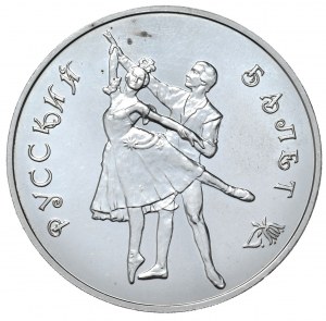 Russland, 3 Rubel, 1993, 1 Unze, Ballett.